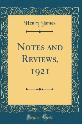 Cover of Notes and Reviews, 1921 (Classic Reprint)