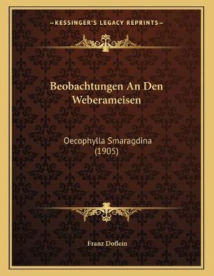 Book cover for Beobachtungen An Den Weberameisen