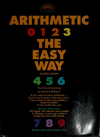 Book cover for Barron's Arithmetic the Easy Way