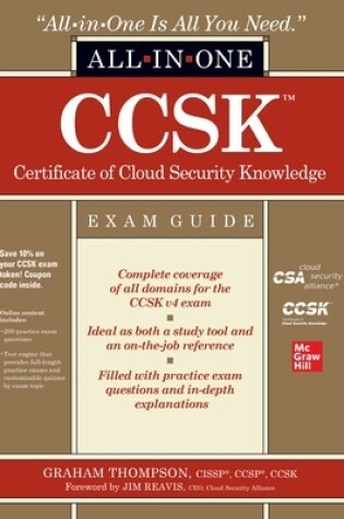 Cover of CCSK Certificate of Cloud Security Knowledge All-in-One Exam Guide