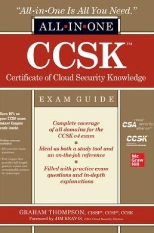 Cover of CCSK Certificate of Cloud Security Knowledge All-in-One Exam Guide