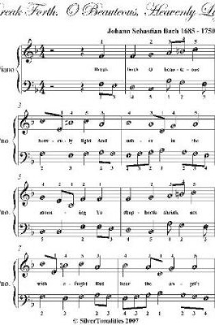 Cover of Break Forth O Beauteous Heavenly Light Easy Piano Sheet Music