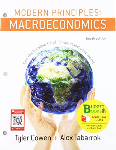 Book cover for Loose-Leaf Version for Modern Principles of Macroeconomics 4e & Saplingplus for Modern Principles of Macroeconomics 4e (Six Months Access)