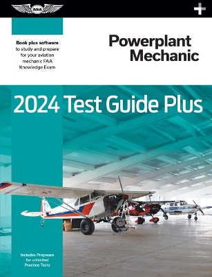 Book cover for 2024 Powerplant Mechanic Test Guide Plus