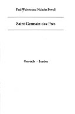 Cover of Saint-Germain-des-Pres