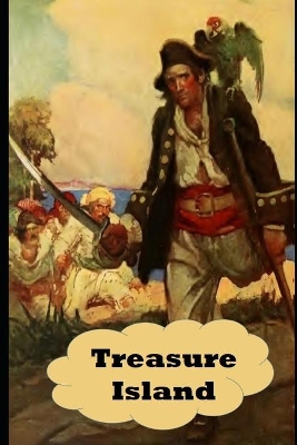 Book cover for Treasure Island (Annotated) Unabridged (Illustrated) Adventure Novel
