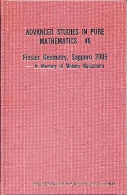 Cover of Finsler Geometry, Sapporo 2005 -- In Memory Of Makoto Matsumoto