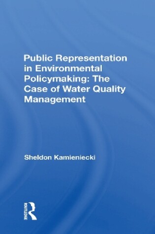 Cover of Public Representation In Environmental Policymaking