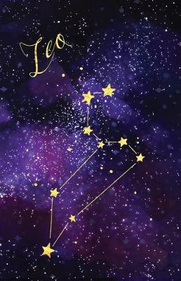 Cover of Journal Notebook Zodiac Sign Leo Constellation