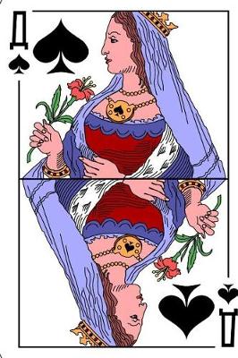 Book cover for Queen of Spades Playing Card Journal