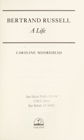 Book cover for Moorehead Caroline : Bertrand Russell