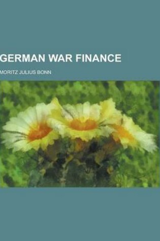 Cover of German War Finance