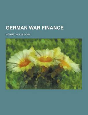 Book cover for German War Finance