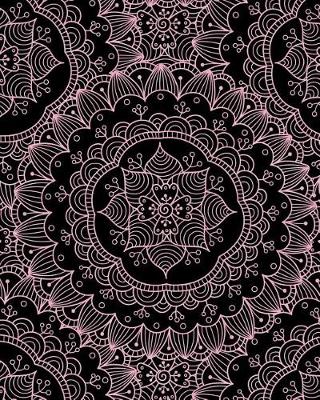 Cover of Journal Notebook Flower Mandala Pattern 12