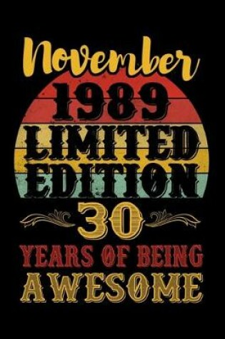 Cover of November 1989 Limited Edition 30 Years Of Being Awesome