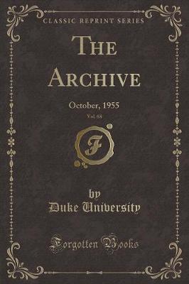 Book cover for The Archive, Vol. 68