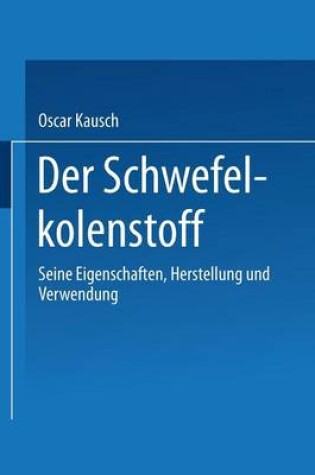 Cover of Der Schwefelkohlenstoff