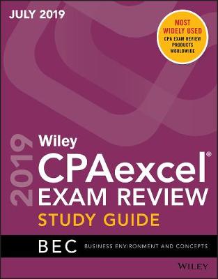 Cover of Wiley CPAexcel Exam Review July 2019 Study Guide