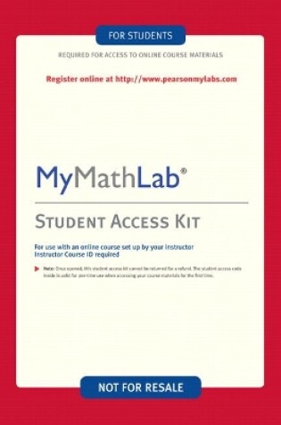 Cover of MyLab Math -- Valuepack Access Card
