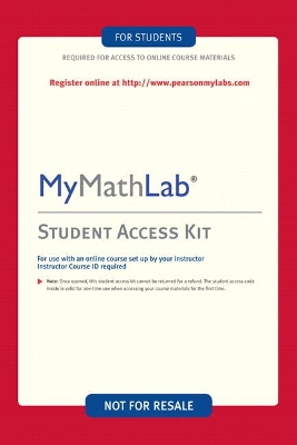 Book cover for MyLab Math -- Valuepack Access Card