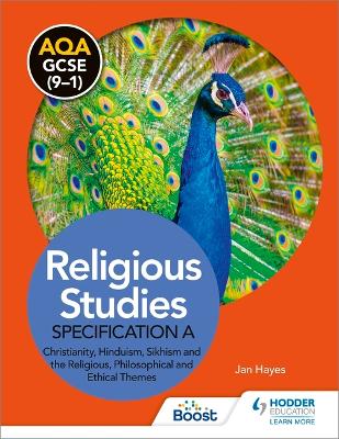 Book cover for AQA GCSE (9-1) Religious Studies Specification A: Christianity, Hinduism, Sikhism and the Religious, Philosophical and Ethical Themes