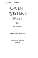 Book cover for Owen Wister's West