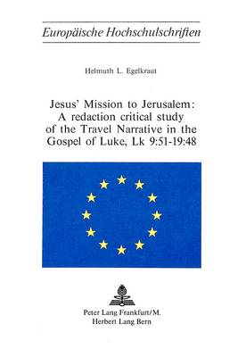 Cover of Jesus' Mission to Jerusalem