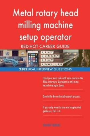 Cover of Metal rotary head milling machine setup operator RED-HOT Career; 2582 REAL Inter