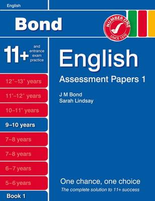 Book cover for Bond Assessment Papers English 9-10 Yrs Book 1