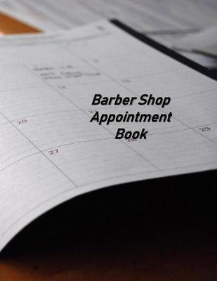 Book cover for Barber Shop Appointment Book