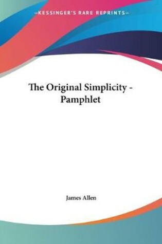 Cover of The Original Simplicity - Pamphlet