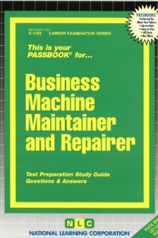 Cover of Business Machine Maintainer & Repairer