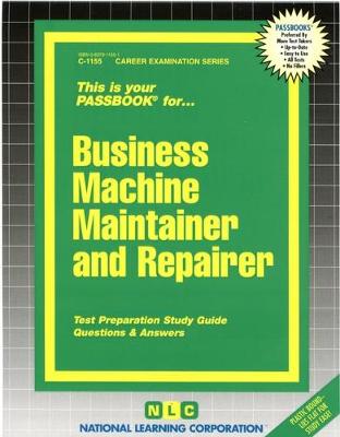 Book cover for Business Machine Maintainer & Repairer