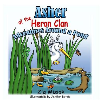 Book cover for Asher the Baby Blue Heron