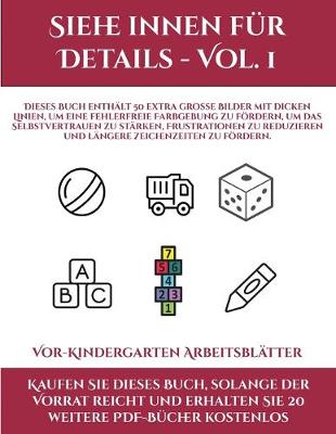 Book cover for Vor-Kindergarten Arbeitsblätter (Siehe innen für Details - Vol. 1)