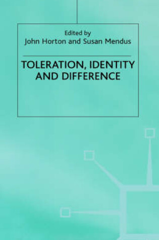 Cover of Toleration, Identity and Difference