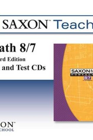 Cover of Saxon Math 87 Teacher CD-ROM