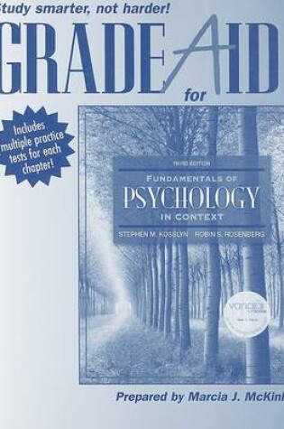Cover of Grade Aid Workbook with Practice Tests for Fundamentals of Psychology in Context