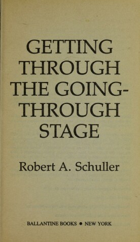 Book cover for Getting through Going Thru Stage