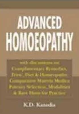 Book cover for Advanced Homoeopathy