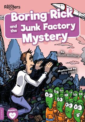 Book cover for Boring Rick and the Junk Factory Mystery