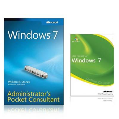 Book cover for Windows 7 Administrator's Pocket Consultant Book and Online Course Bundle