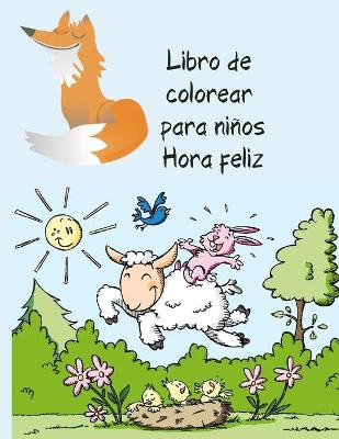 Book cover for Libro de colorear para ni�os Hora feliz