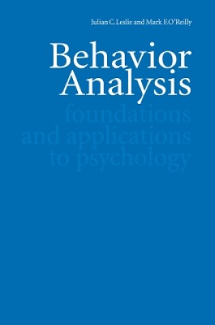 Cover of Behavior Analysis