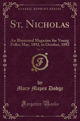 Book cover for St. Nicholas, Vol. 19