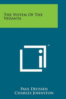 Book cover for The System of the Vedanta