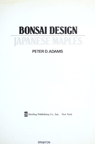 Cover of Bonsai Design