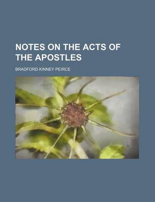 Book cover for Notes on the Acts of the Apostles