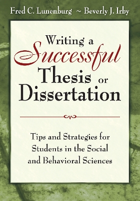 Book cover for Writing a Successful Thesis or Dissertation