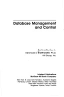 Book cover for Data Base Management and Control